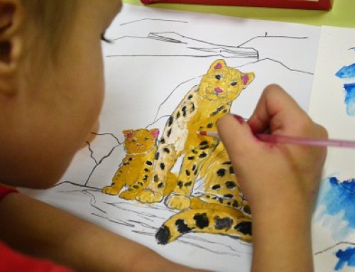 Snow Leopards Inspire Budding Artists