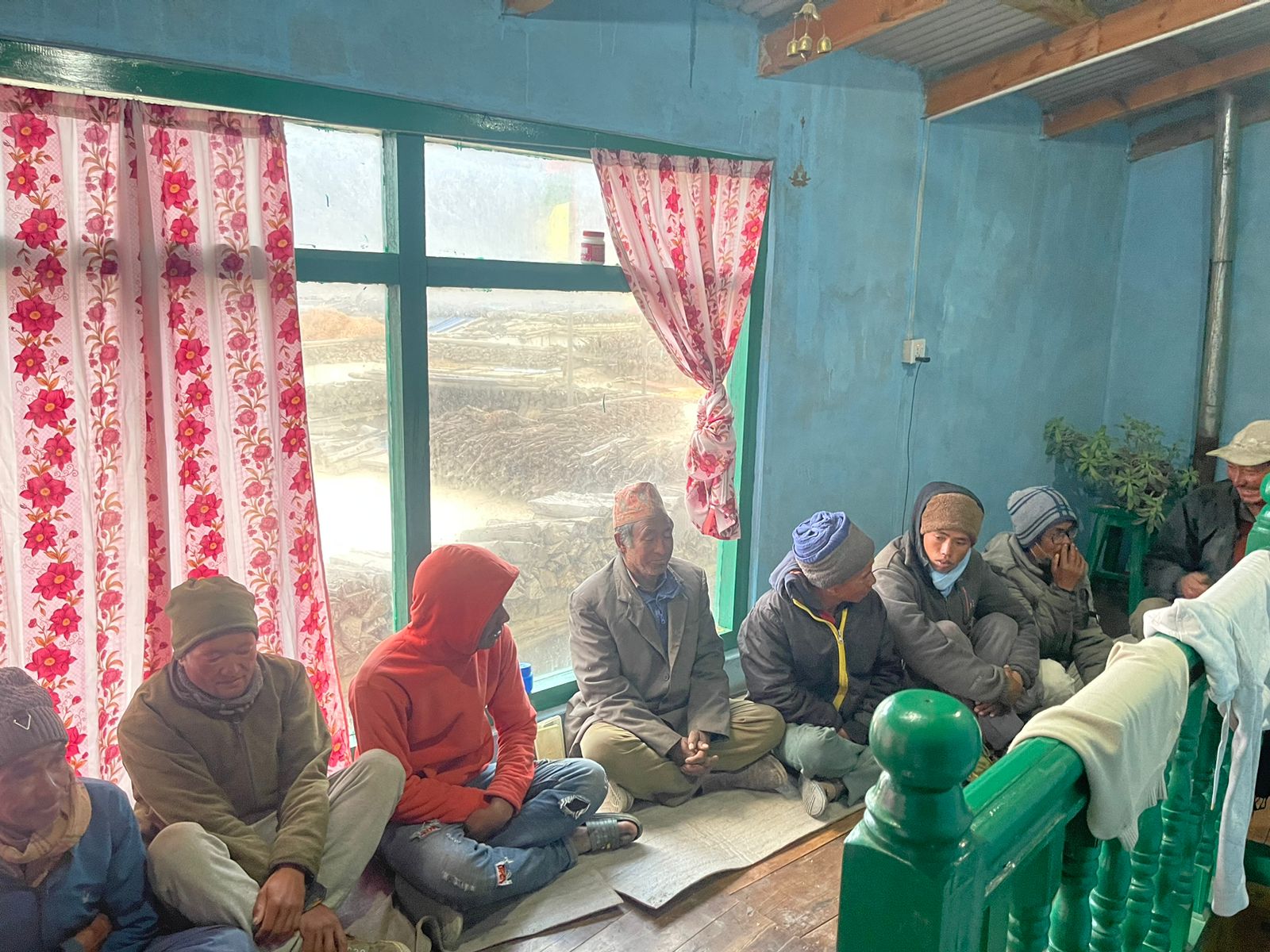 Photo of a herder workshop aimed at reducing human-wildlife conflict with snow leopards in the Lower Mustang region of Nepal.
