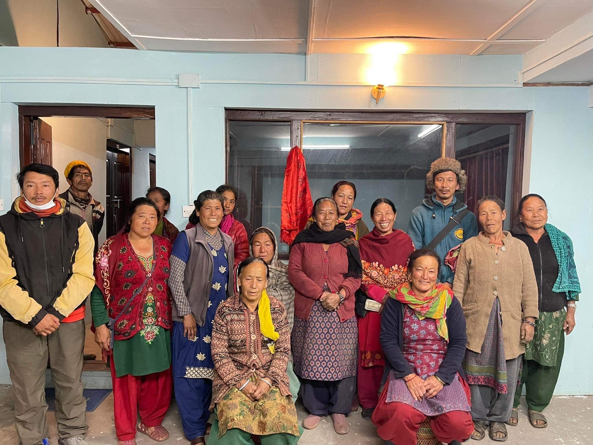 Mothers participating in empowerment program for snow leopard conservation in Mustang, Nepal