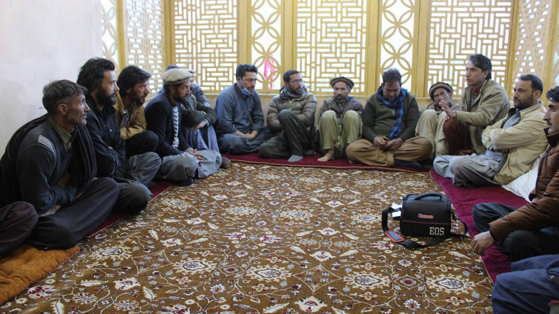 A community meeting with the BWCDO to discuss the protection of livestock and construction of a community predator proof corral