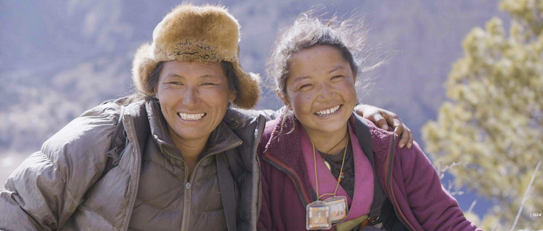 Tshiring Lhamu Lama and Tenzin Bhuti Gurung, Snow leopard Conservationists and Creators of the film "Snow Leopard Sisters."