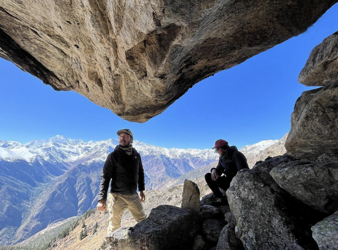 Rinzin and UKALI team member conducting field research in Humla, Nepal.